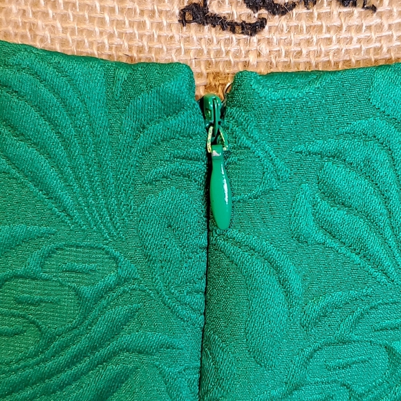 Ellen Tracy Jacquard Dress with Gold Embellishment - Picture 7 of 16